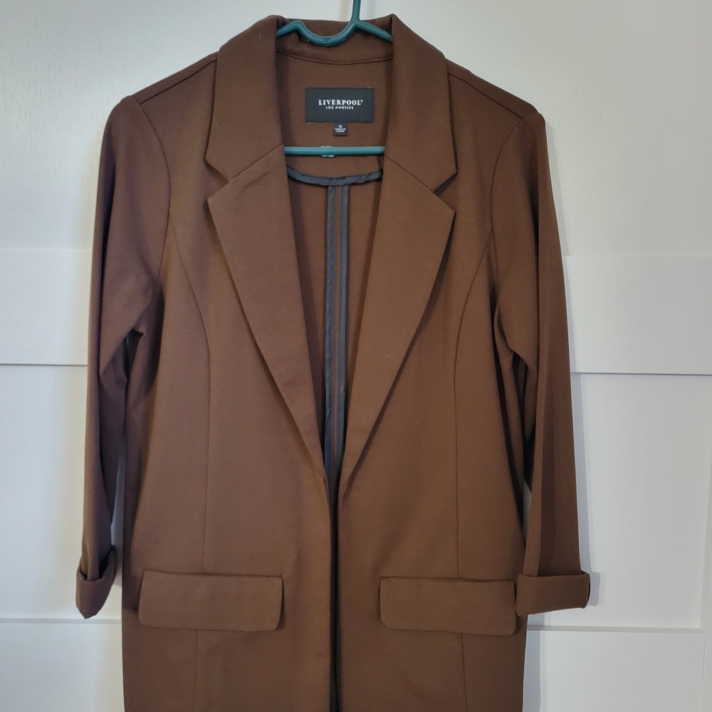 Liverpool Chocolate Brown Women's Suit Jacket
